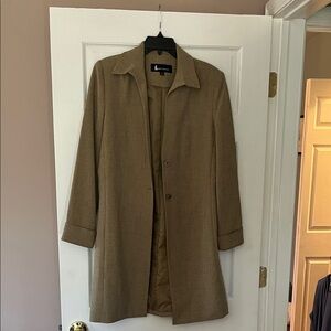 Larry Levine Brown Trench Coat